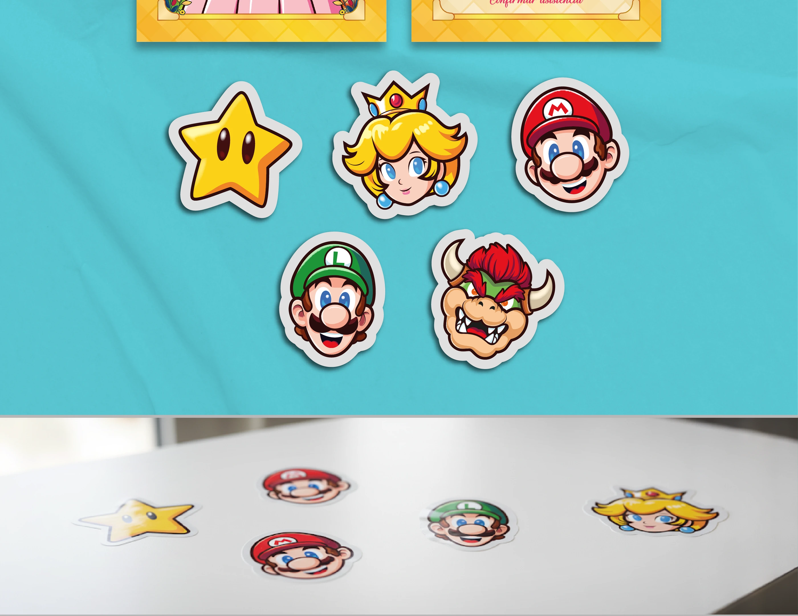 Invitación y Stickers — Cumpleaños Infantil
