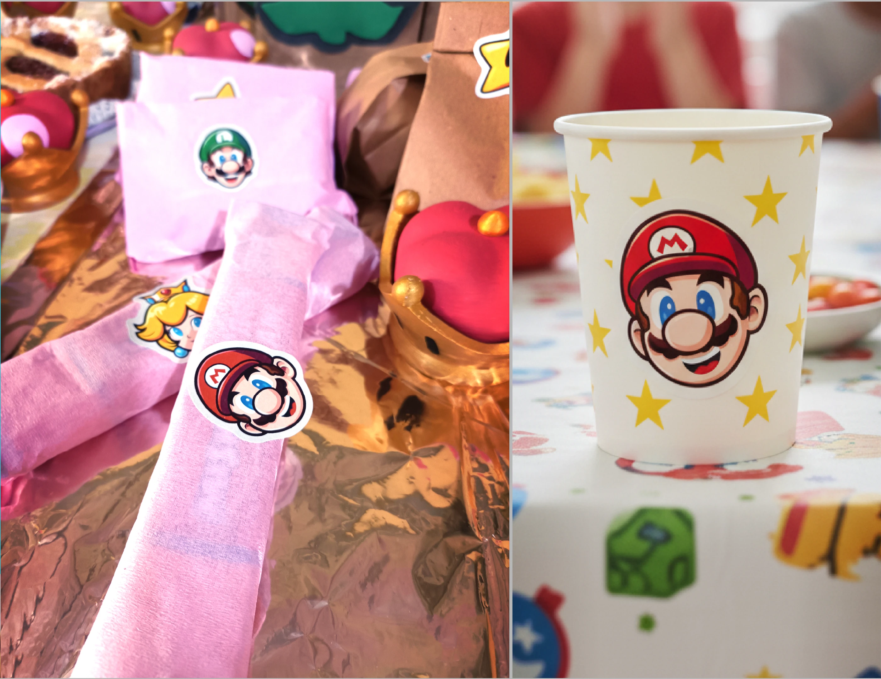 Invitación y Stickers — Cumpleaños Infantil